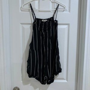 Billabong Striped Playsuit/Swim Cover-up